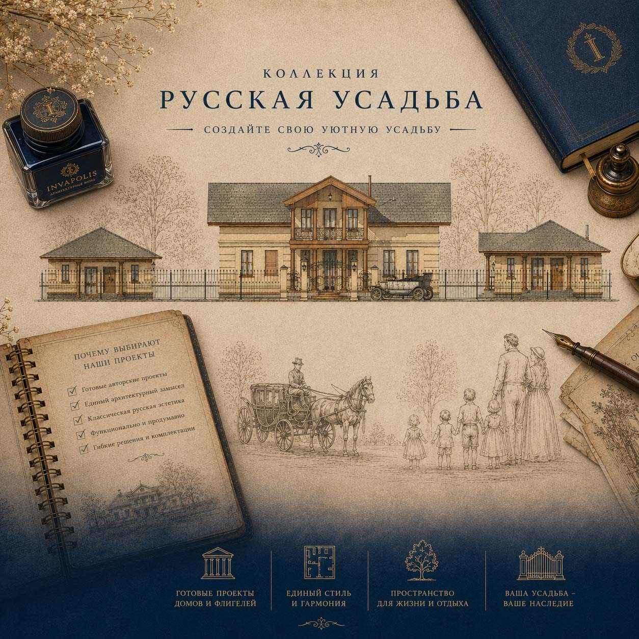 констрктор русской усадьбы мезонин